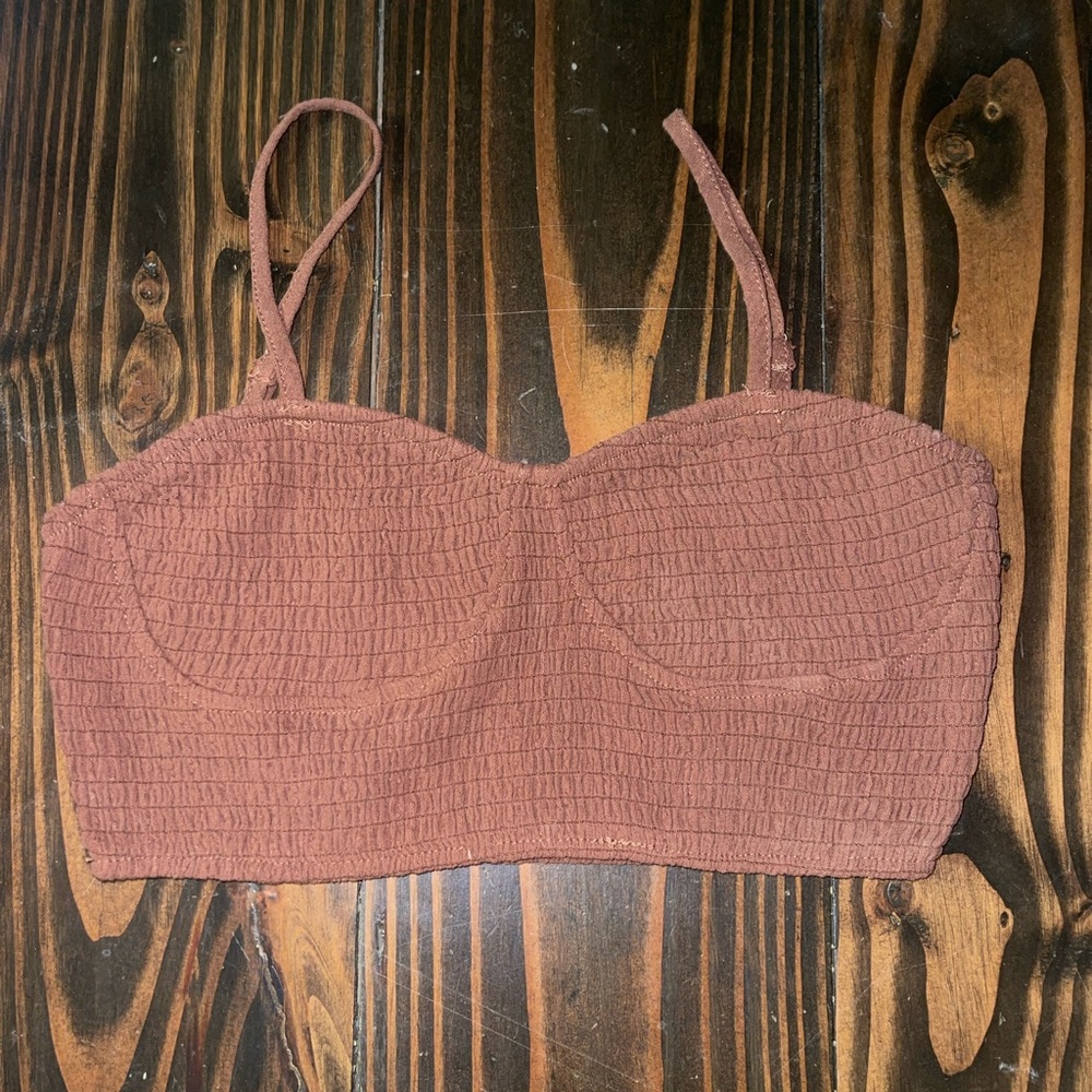 Kendall & kylie pink cropped tank- small